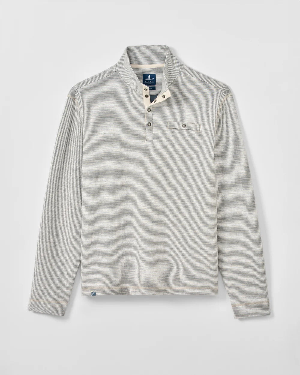 Johnnie-O Cove Stripe Henley - Cream
