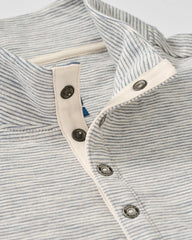 Johnnie-O Cove Stripe Henley - Cream