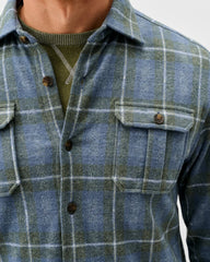 Johnnie-O Lodge Shirt - Labrador Tartan - Laguna Blue
