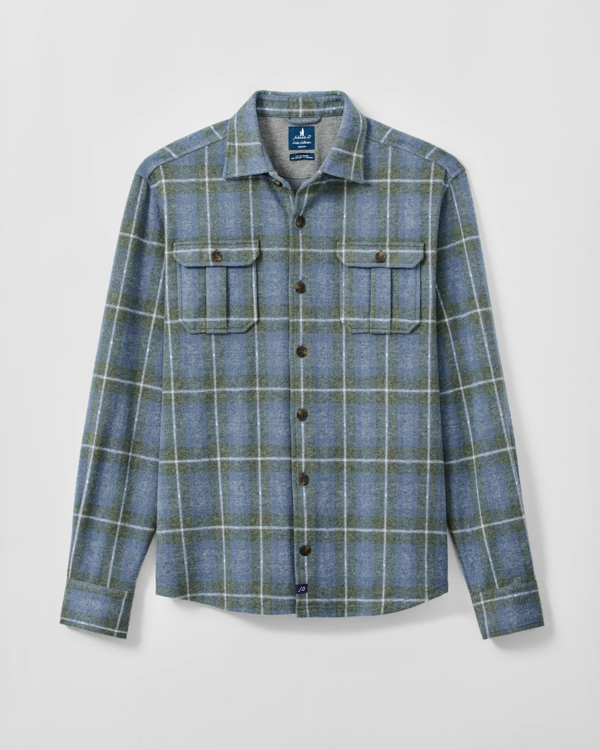 Johnnie-O Lodge Shirt - Labrador Tartan - Laguna Blue