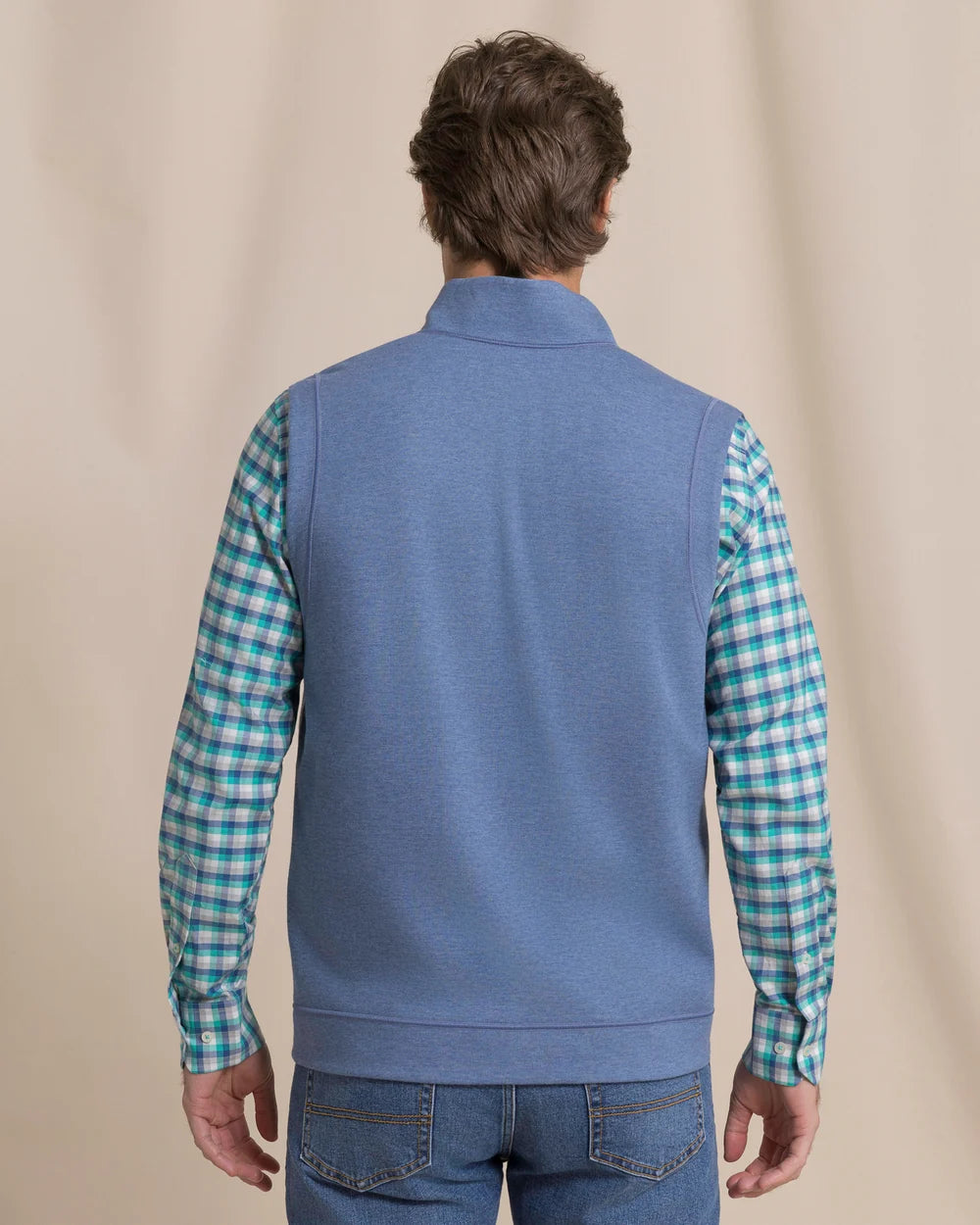 Southern Tide Light Weight Knit Reversible Vest - Anchor Grey