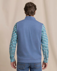 Southern Tide Light Weight Knit Reversible Vest - Anchor Grey