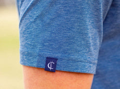 Criquet Performance Range Polo - Blue Jean