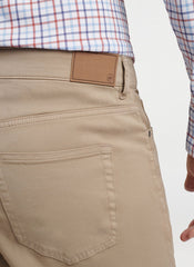 Peter Millar Signature Sateen Five Pocket Pant - Grain