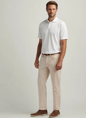 Peter Millar Signature Sateen Five Pocket Pant - Sand