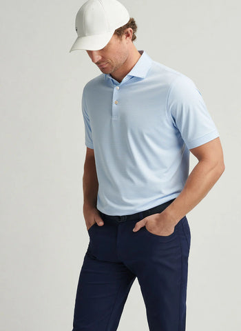 Peter Millar Jubilee Performance Jersey Polo - Cottage Blue