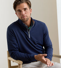 Peter Millar Perth Performance 1/4 Zip - Navy
