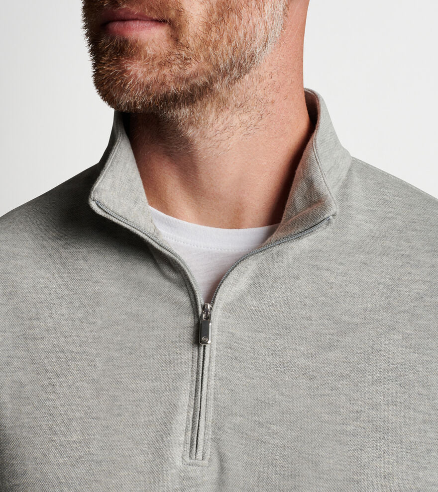 Peter Millar Crown Comfort Pullover - Light Grey