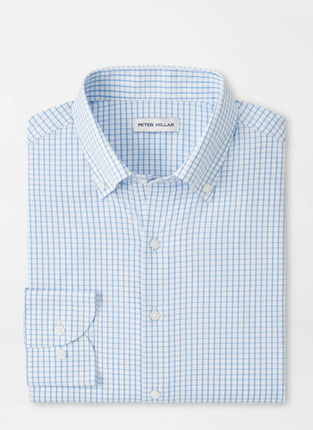 Peter Millar Hanford Performance Twill Sport Shirt - Cottage Blue