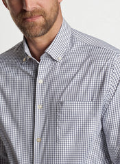 Peter Millar Hanford Performance Twill Sport Shirt - Navy