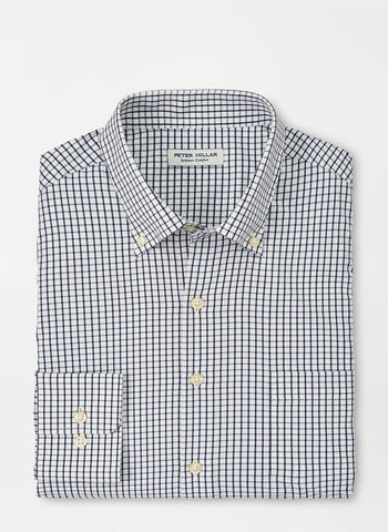 Peter Millar Hanford Performance Twill Sport Shirt - Navy