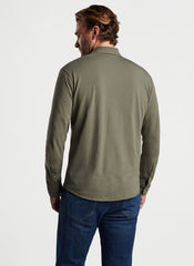 Peter Millar Lava Wash Snap Front Shirt - Juniper