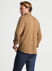 Peter Millar Lava Wash Snap Front Shirt - Turbinado