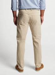 Peter Millar Signature Sateen Five Pocket Pant - Dark Sand