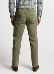 Peter Millar Signature Sateen Five Pocket Pant - Military