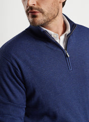 Peter Millar Canton Stripe 1/4 Zip - Navy