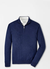 Peter Millar Canton Stripe 1/4 Zip - Navy