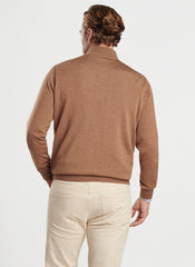 Peter Millar Autumn Crest 1/4 Zip - British Tan