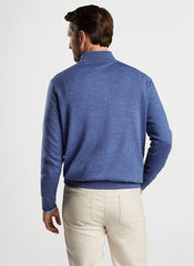 Peter Millar Autumn Crest 1/4 Zip - Ocean Blue