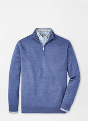 Peter Millar Autumn Crest 1/4 Zip - Ocean Blue