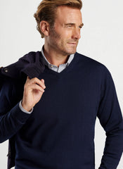 Peter Millar Autumn Crest V-Neck - Navy