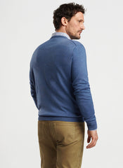 Peter Millar Autumn Crest V-Neck - Ocean Blue