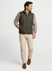 Peter Millar Essex Vest - Dark Olive