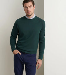 Peter Millar Cradle Pique Performance Crewneck - Nordic Pine
