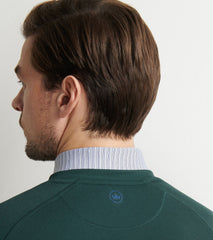 Peter Millar Cradle Pique Performance Crewneck - Nordic Pine