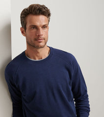 Peter Millar Crown Comfort Knit Crew - Navy