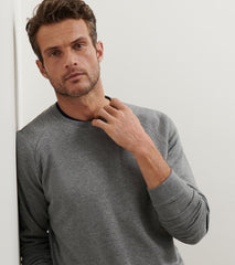 Peter Millar Crown Comfort Knit Crew - Oslo Grey