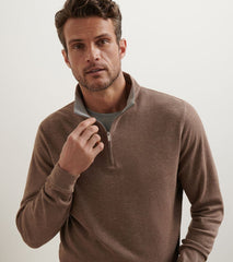 Peter Millar Crown Comfort Pullover - Poplar Brown