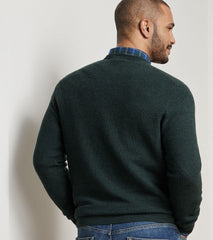 Peter Millar Autumn Crest Honeycomb Crewneck Sweater - Nordic Pine