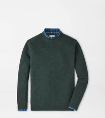 Peter Millar Autumn Crest Honeycomb Crewneck Sweater - Nordic Pine