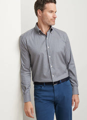 Peter Millar Conway Crown Lite Cotton Stretch Sport Shirt - Poplar Brown
