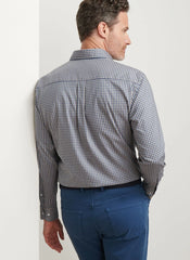 Peter Millar Conway Crown Lite Cotton Stretch Sport Shirt - Poplar Brown