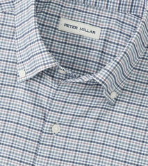 Peter Millar Leavenworth Performance Twill Sport Shirt - Blue Haze