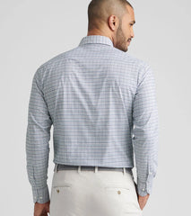 Peter Millar Leavenworth Performance Twill Sport Shirt - Blue Haze