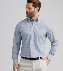 Peter Millar Cashiers Performance Twill Sport Shirt - Deep Verdant