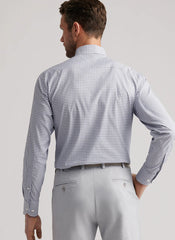 Peter Millar Cashiers Performance Twill Shirt - Oslo Grey