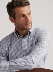 Peter Millar Cashiers Performance Twill Shirt - Oslo Grey