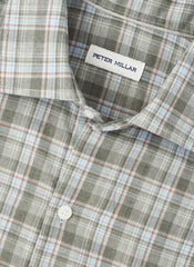 Peter Millar Whitecap Performance Flannel Sport Shirt - Basil