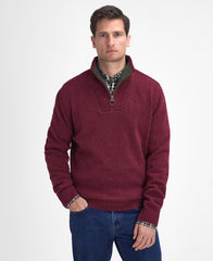 Barbour Nelson Essential Half Zip - Port