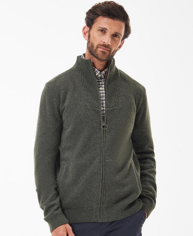 Barbour Nelson Essential Full Zip - Seaweed