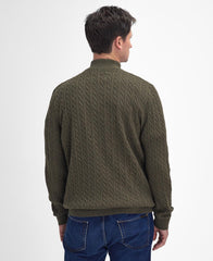 Barbour Ramsden Half Zip Knitted Jumper - Ivy Green