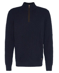 Barbour Ramsden Half Zip Knitted Jumper - Navy