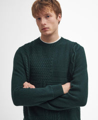 Barbour Casey Cable Crew Neck Sweater - Seaweed