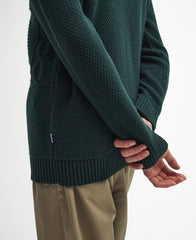 Barbour Casey Cable Crew Neck Sweater - Seaweed