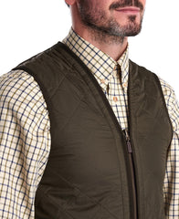 Barbour Polarquilt Waistcoat/Zip-In Liner - Olive