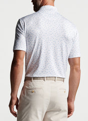 Peter Millar Carts Performance Jersey Polo - White